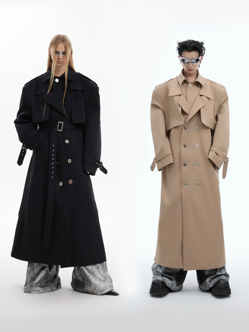 mode silhouette trench coat nc0162