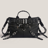 rivet edge leather bag nc0112