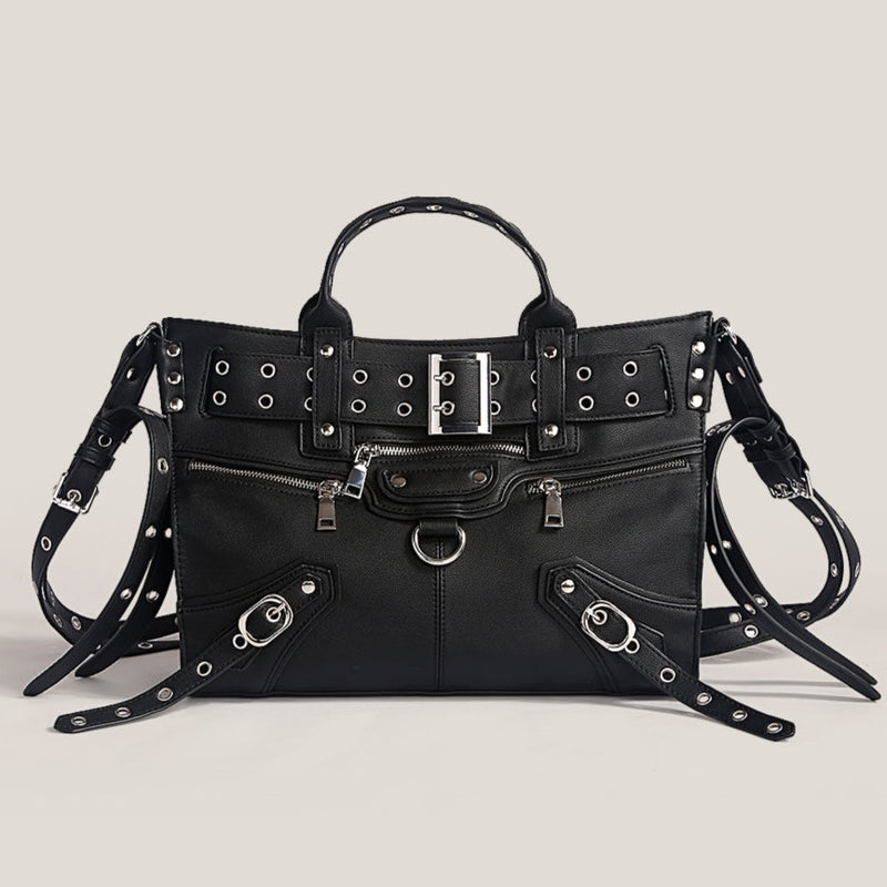 rivet edge leather bag nc0112