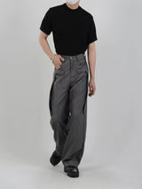 high-end tuck drape pants nc0056