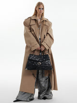 mode silhouette trench coat nc0162