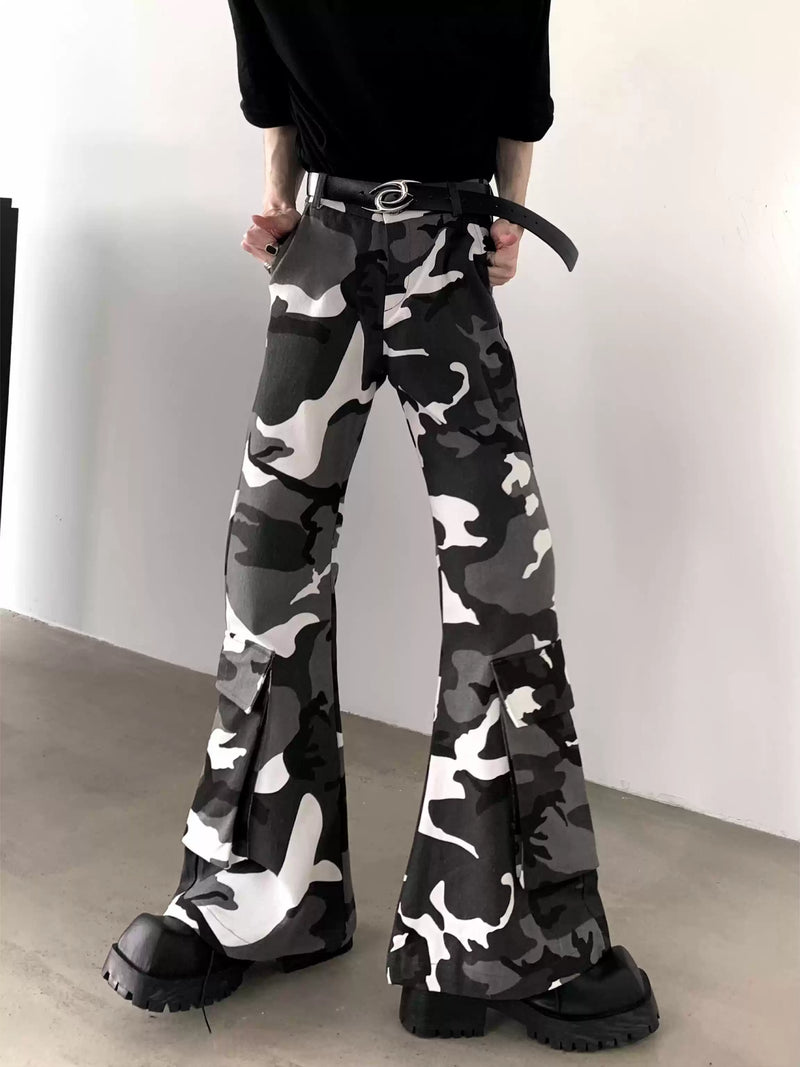 camouflage mode flare pants nc0185