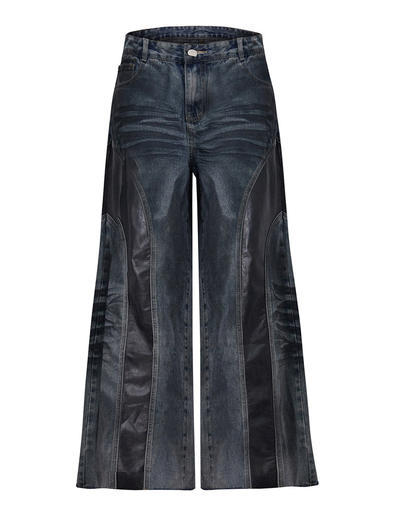 wasteland style loose denim pants nc0121