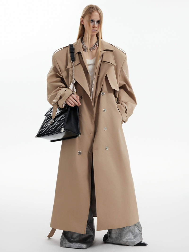 mode silhouette trench coat nc0162