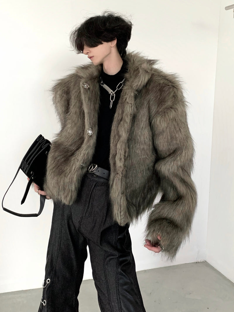 luxury mink touch fur jacket nc0095