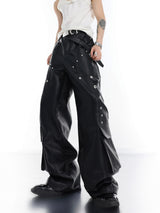 punk leather pants nc0133